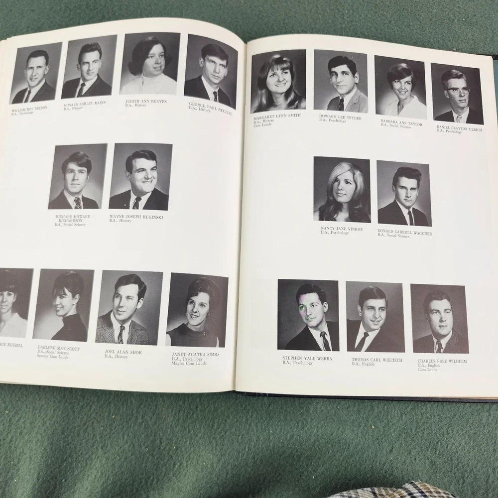 Vintage 1968 University of Baltimore College School Yearbook Maryland Md.